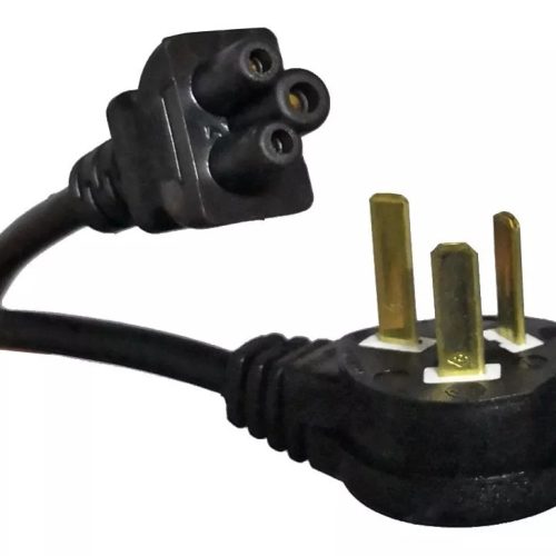 Cable Interlock Tipo trébol para Fuente de Notebook Homologado